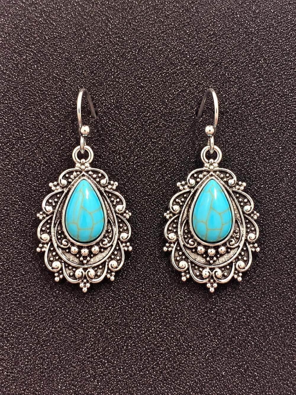 Turquoise Teardrop Earrings